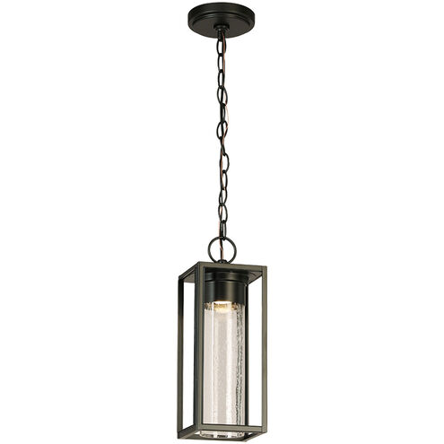 Walker Hill LED 5.39 inch Matte Black Outdoor Pendant