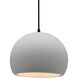 Radiance LED 10 inch Bisque and Matte Black Pendant Ceiling Light