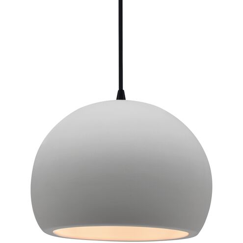 Radiance LED 10 inch Bisque and Matte Black Pendant Ceiling Light
