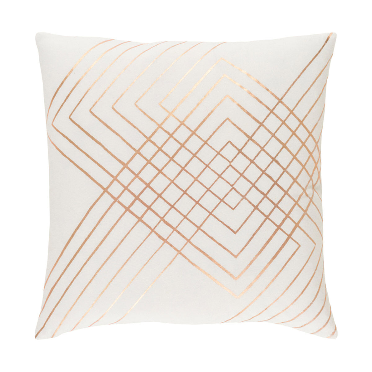 Crescent 19 X 13 inch Cream/Metallic - Copper Pillow Kit
