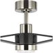 Belen 60 inch Brushed Nickel with Matte Black Blades Outdoor Ceiling Fan