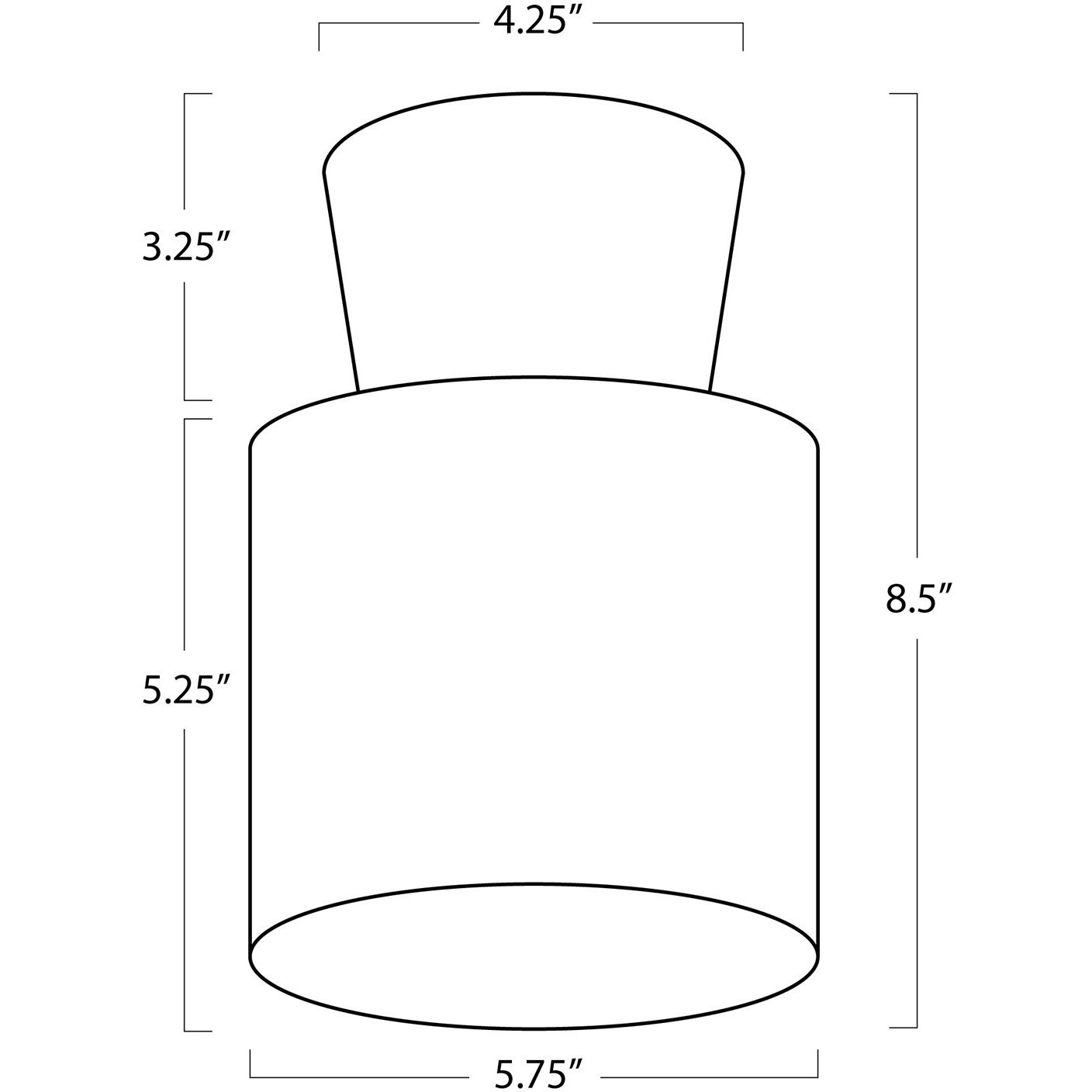 Hazel LED 5.75 inch Oil Rubbed Bronze Flush Mount Ceiling Light