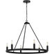 Mirla LED 28 inch Midnight Black Chandelier Ceiling Light