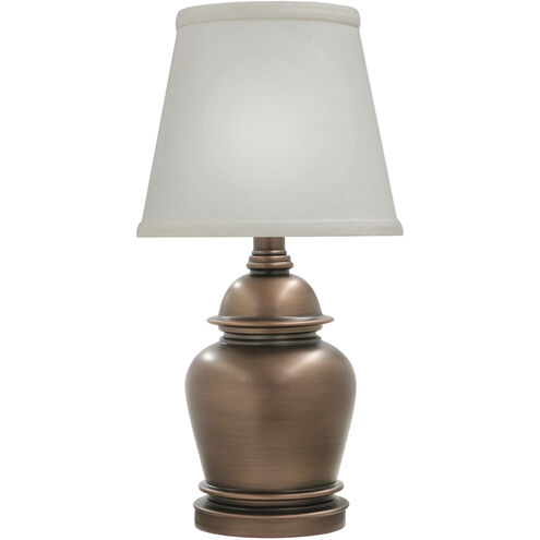 Ellie 16 inch Antique Old Bronze Mini Lamp Portable Light