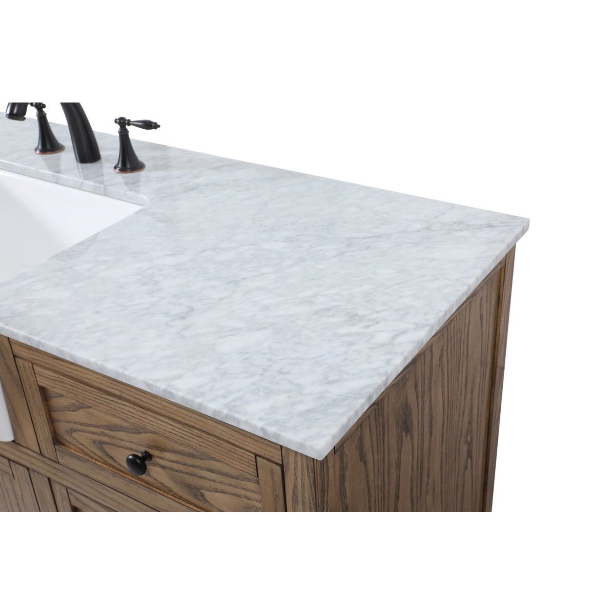 Franklin 60 X 22 X 35 inch Driftwood Bathroom Vanity Cabinet