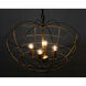Mo 4 Light 19.5 inch Antique Brass Pendant Ceiling Light