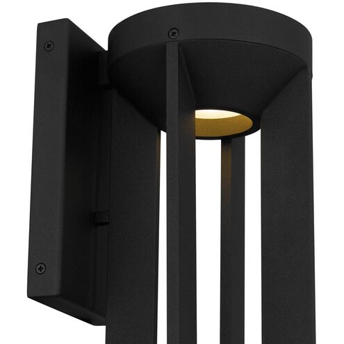 Aura LED 16 inch Sand Black Outdoor Wall Sconce