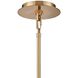 Lumis 1 Light 7.75 inch Lacquered Gold Pendant Ceiling Light, Converts to Semi Flush