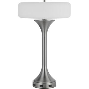 Espoo 22.13 inch 25.00 watt Brushed Steel Table Lamp Portable Light, Torch Style