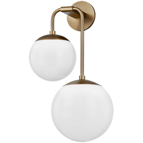 Brogan 2 Light 12.75 inch Patina Brass Wall Sconce Wall Light