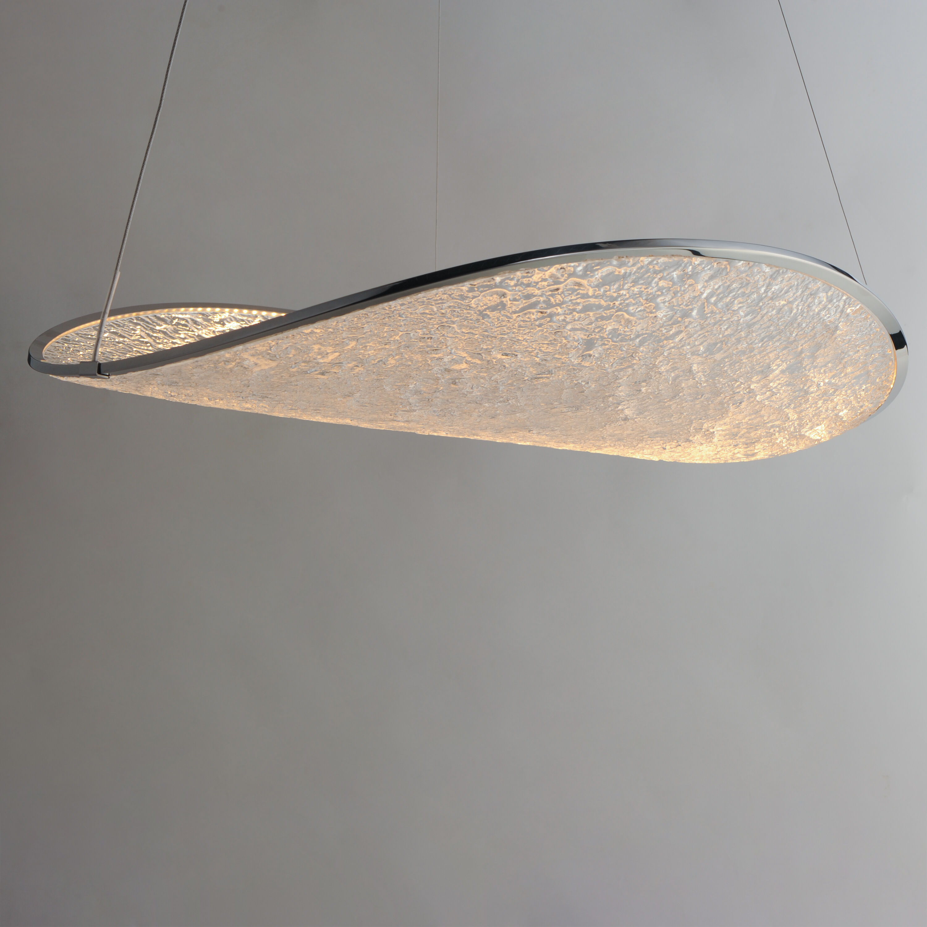 Moonscapes LED 22.5 inch Polished Chrome Single Pendant Ceiling Light