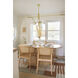 Stella 6 Light 28 inch Aged Brass Chandelier Ceiling Light