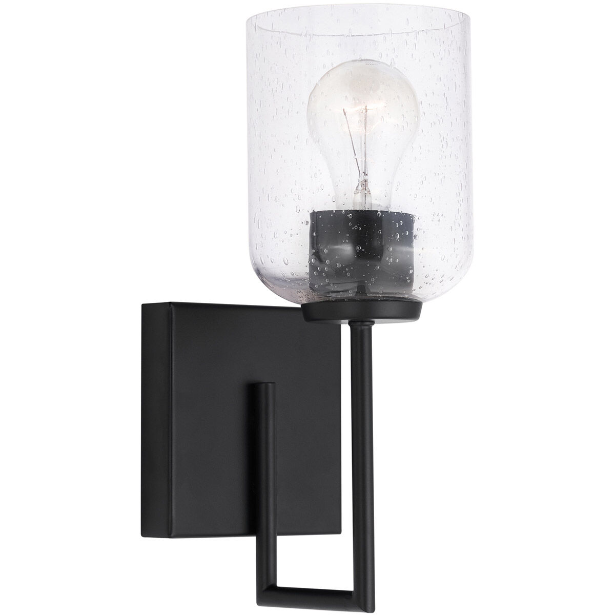 Carter 1 Light 5 inch Matte Black Sconce Wall Light