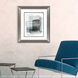 Up the Ladder Teal and Gray and Black and Multi Framed Art