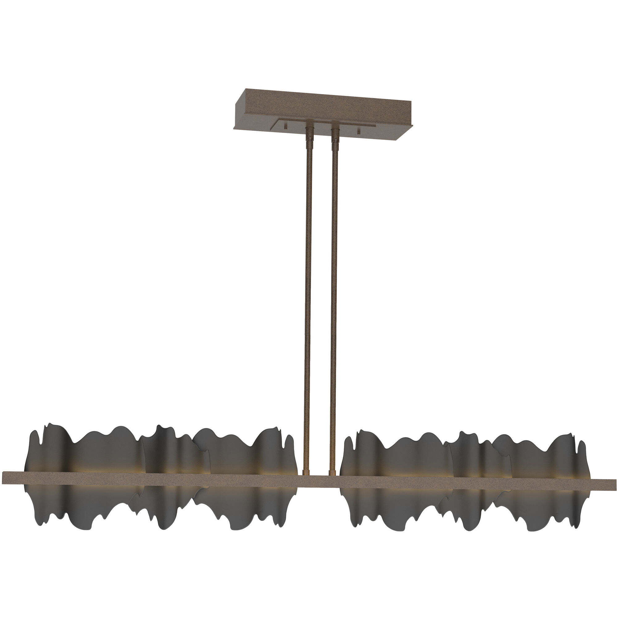 Hildene LED 51.9 inch Bronze/Black Pendant Ceiling Light, Large