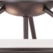 Newburgh 3 Light 16 inch Bronze Semi-Flush Mount Ceiling Light