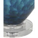 Sapphire 29.75 inch 150 watt Blue and Clear Table Lamp Portable Light