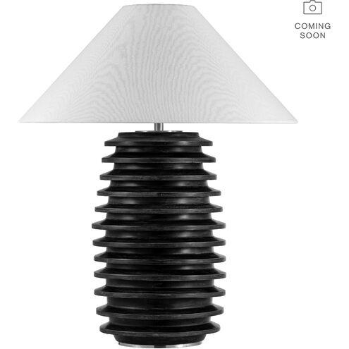Kelly Wearstler Crenelle 27.5 inch 15.00 watt Burnished Birch Stacked Table Lamp Portable Light
