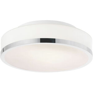 Frosted 2 Light 10 inch Satin Nickel Drum Shade Flush Mount Ceiling Light