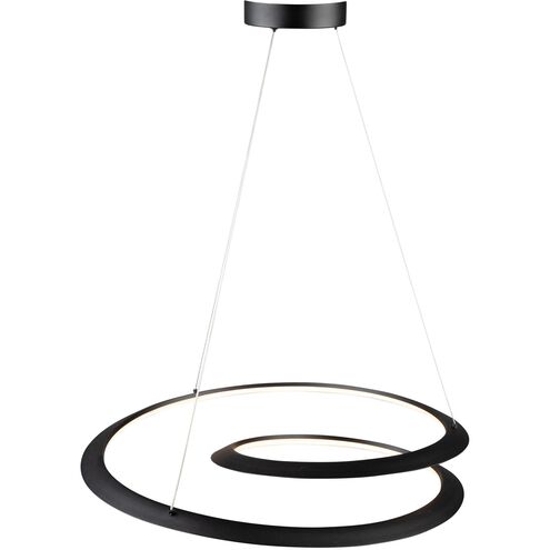 Ara LED 22.8 inch Black Down Pendant Ceiling Light
