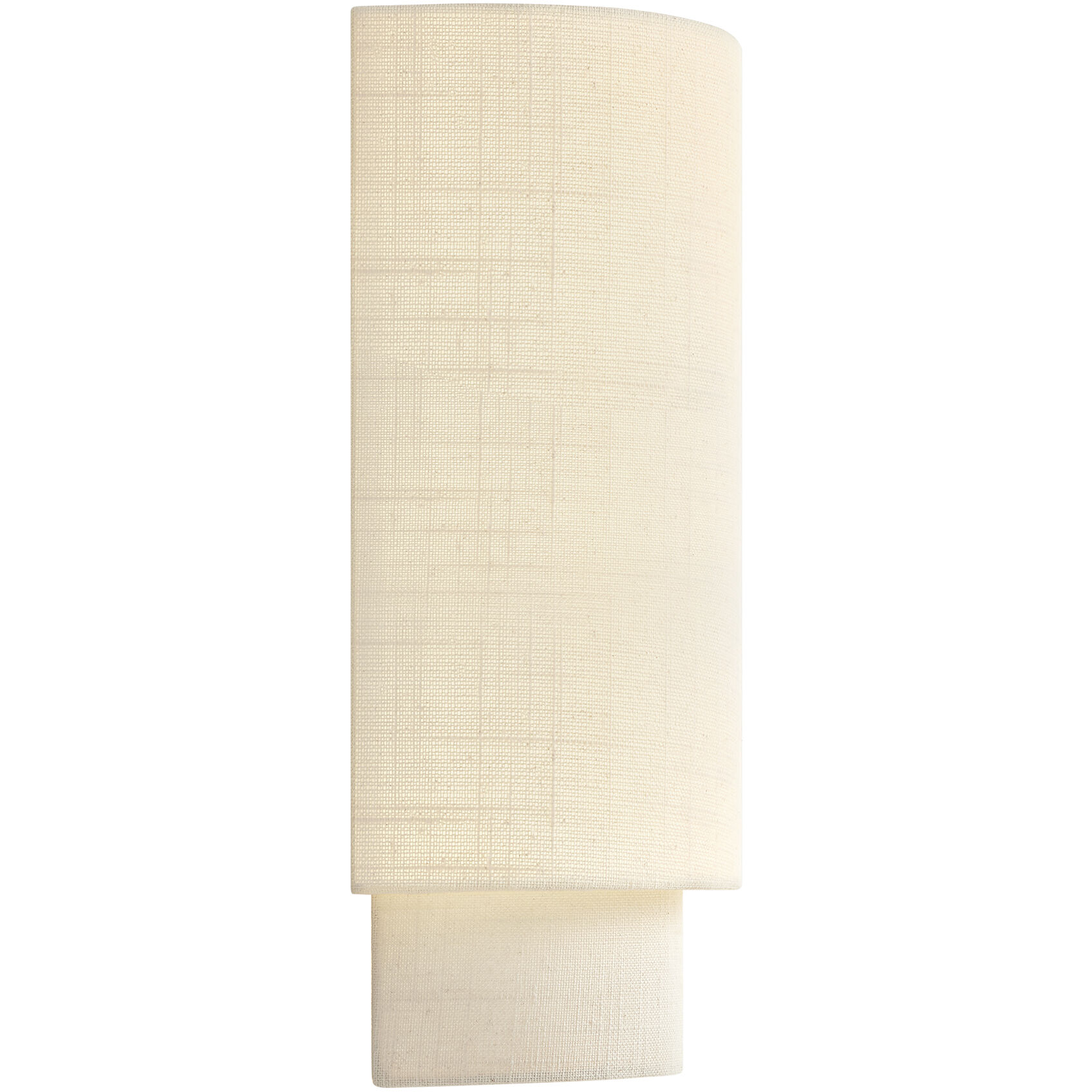 Textile Collection - Classic Family 1 Light 6.25 inch ADA Wall Sconce Wall Light in Cream, 4" D x 6.25" W x 13" H, EVOLV