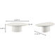 Eden 46 X 31.5 inch White Coffee Table