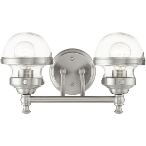 Oldwick 2 Light 15 inch Brushed Nickel Vanity Sconce Wall Light