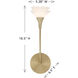 Florena 1 Light 5.38 inch Noble Brass Wall Sconce Wall Light
