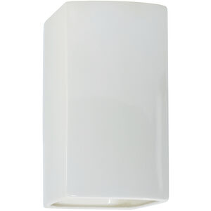 Ambiance 1 Light 5.25 inch Gloss White Wall Sconce Wall Light in Incandescent, Gloss White/Gloss White