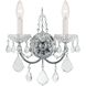 Imperial 2 Light 12 inch Polished Chrome Sconce Wall Light in Clear Swarovski Strass