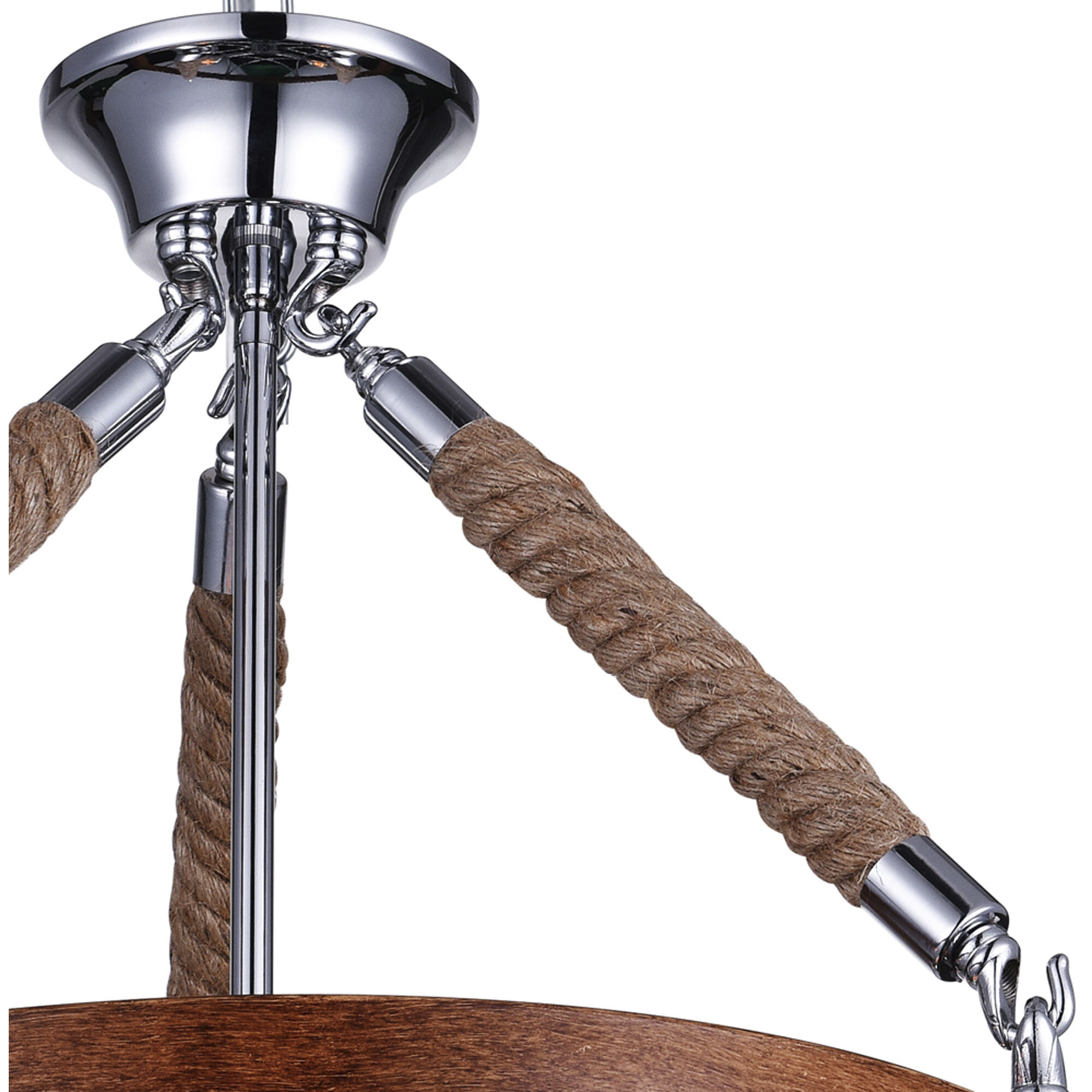 Parana 3 Light 18 inch Chrome Down Chandelier Ceiling Light