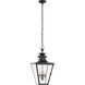 Chapman & Myers Albermarle 4 Light 14.25 inch Blackened Copper Outdoor Hanging Lantern, Medium
