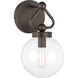 Stella 1 Light 6 inch Dark Bronze Vanity Light Wall Light