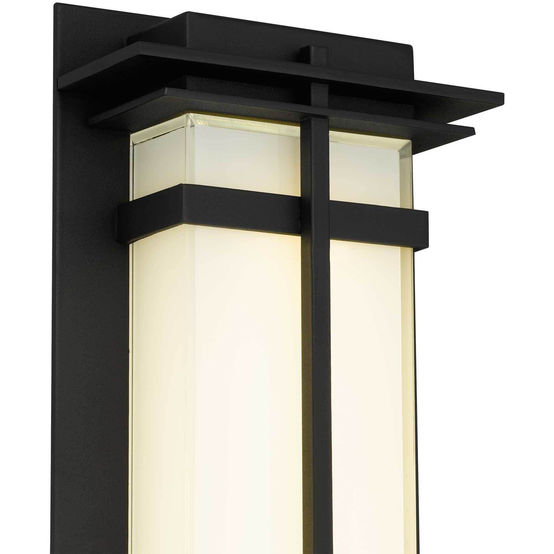Frank LED 18 inch Sand Black Outdoor Wall Sconce