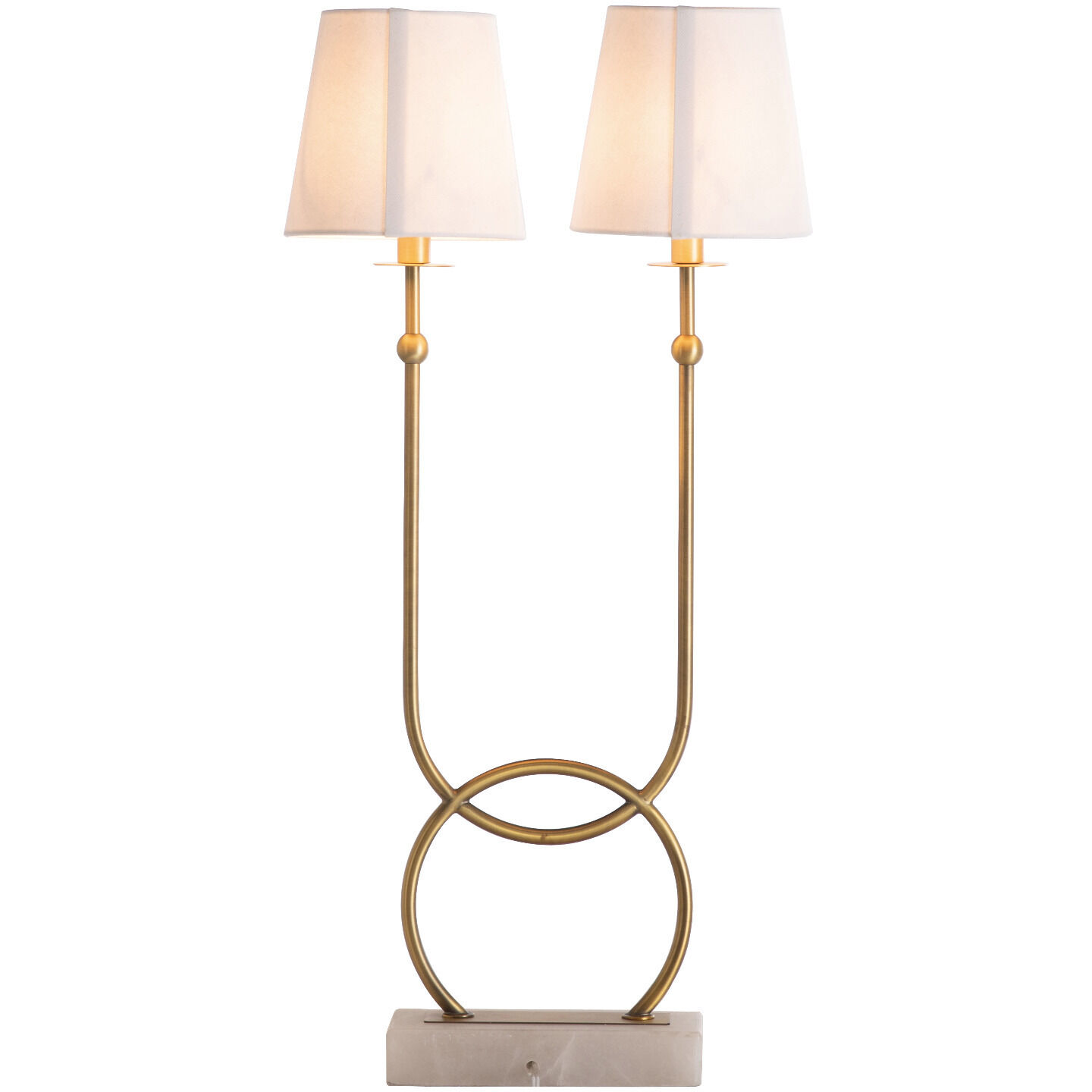Mayfield 29.5 inch Matte Antique Brass / Feather White Linen / Natural Alabaster Table Lamp Portable Light