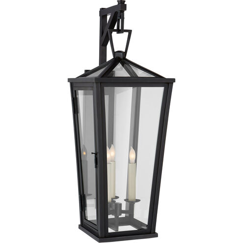 Chapman & Myers DarlanaO 3 Light 27 inch Bronze Outdoor Bracketed Wall Lantern, Medium