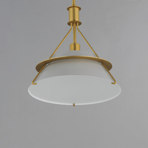 Lucas 1 Light 14.5 inch Natural Aged Brass Single Pendant Ceiling Light