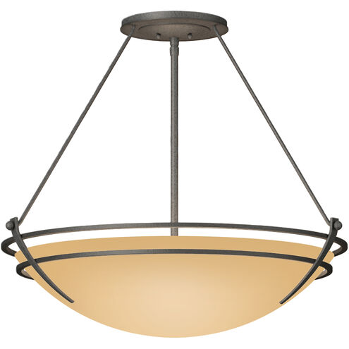 Presidio Tryne 3 Light 28.6 inch Natural Iron Semi-Flush Ceiling Light in Sand, Large