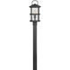 Estate Series Lakehouse 1 Light 18.75 inch Black Outdoor Post Mount Lantern in Non-LED