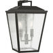 Drew & Jonathan Kennewick 2 Light 13.75 inch Textured Black Outdoor Wall Lantern, Medium