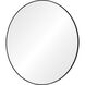 Sami 48 X 48 inch Matte Black and Clear Mirror