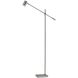 Collette 58 inch 9.00 watt Brushed Steel Floor Lamp Portable Light 