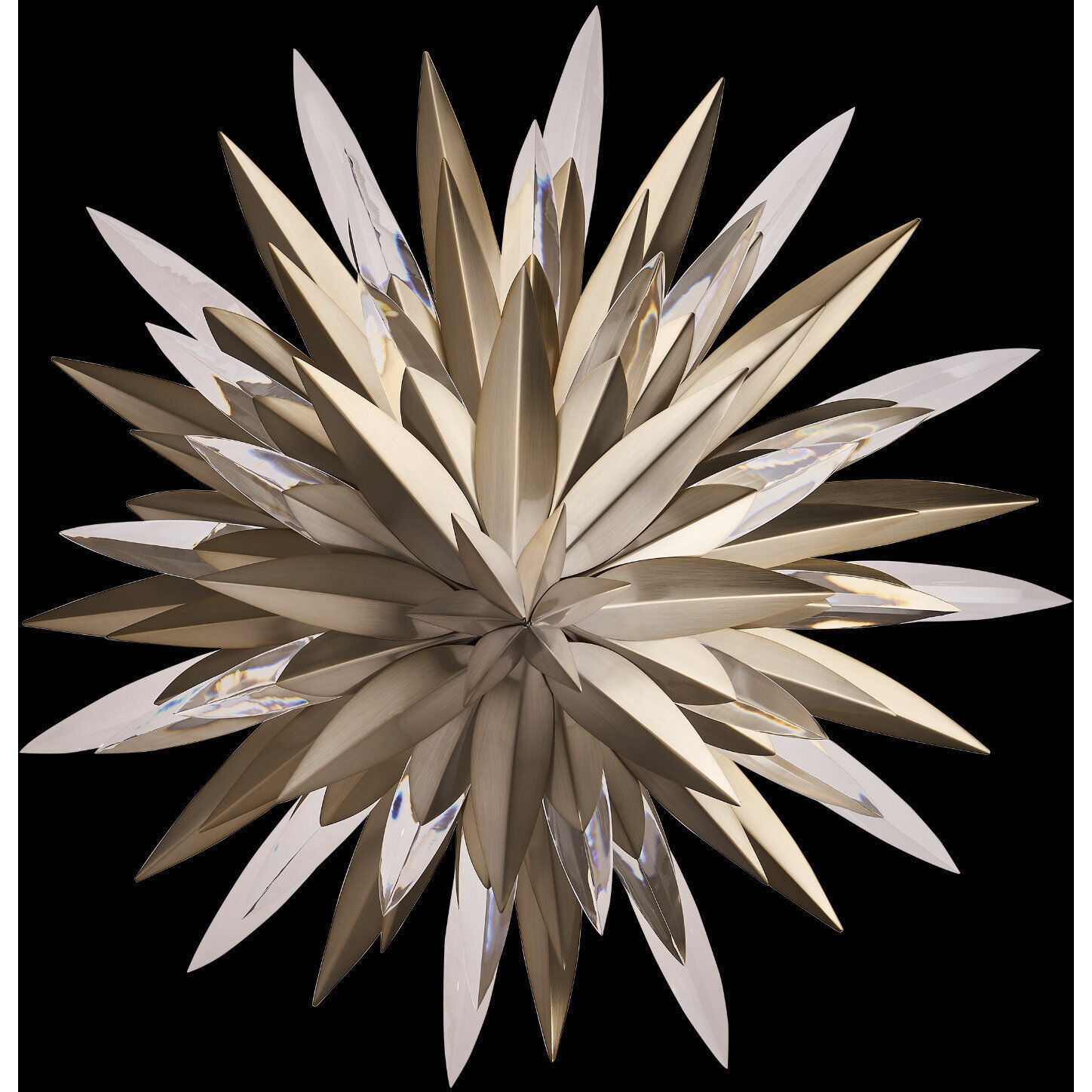 Roche 15 Light 38 inch Winter Brass Pendant Ceiling Light