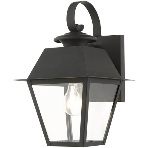 Mansfield 1 Light 13 inch Black Outdoor Wall Lantern