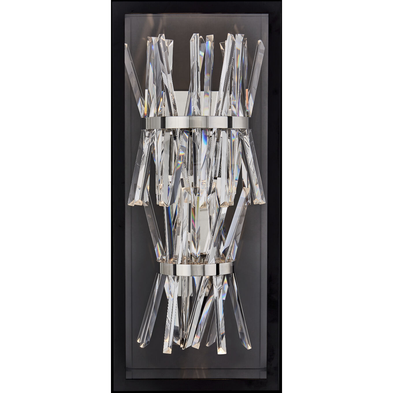 Glacier Esterno 24.5 inch Matte Black Outdoor Wall Sconce