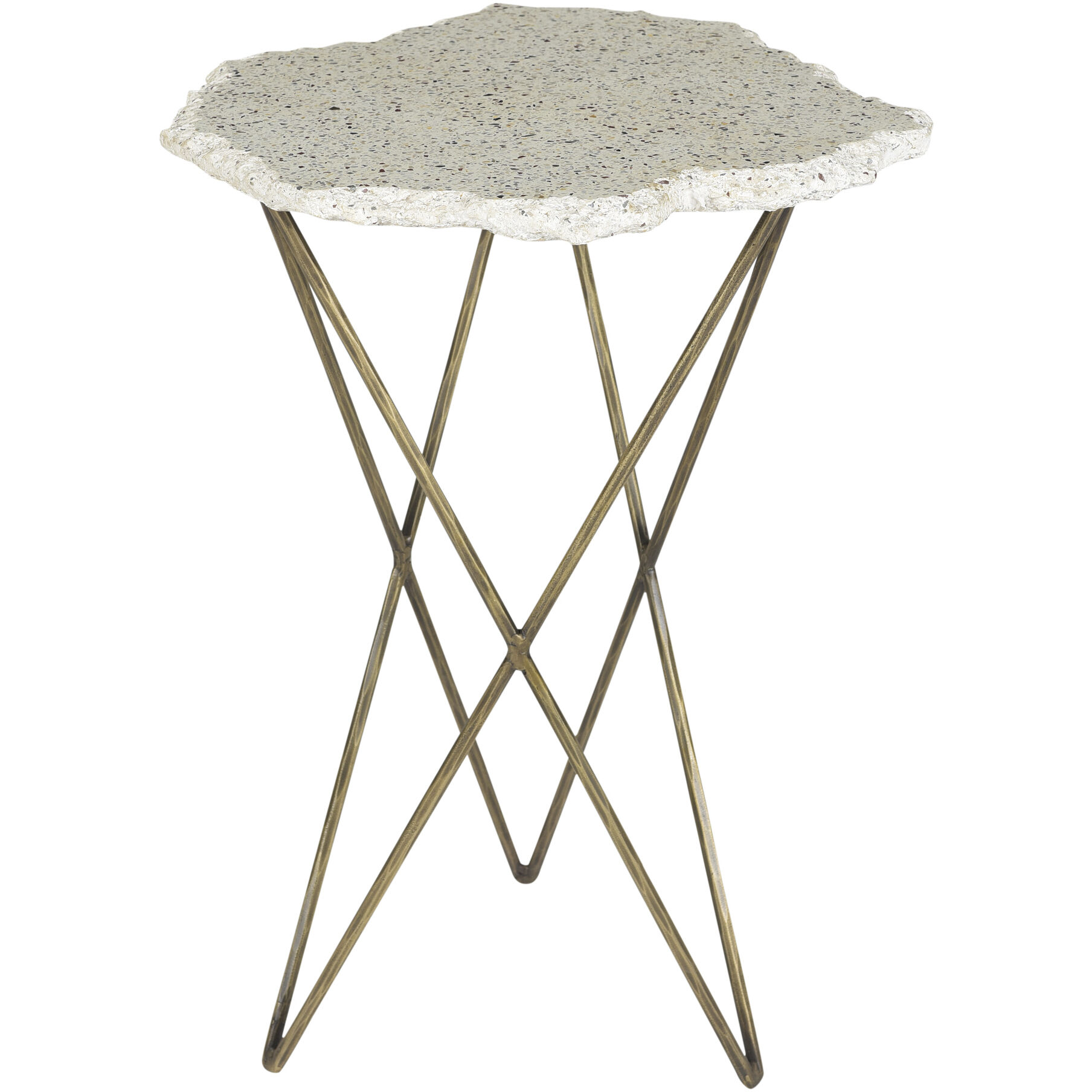 Positano 24 X 19.5 inch White End Table