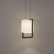 Park Avenue LED 9.13 inch Black Pendant Ceiling Light, dweLED