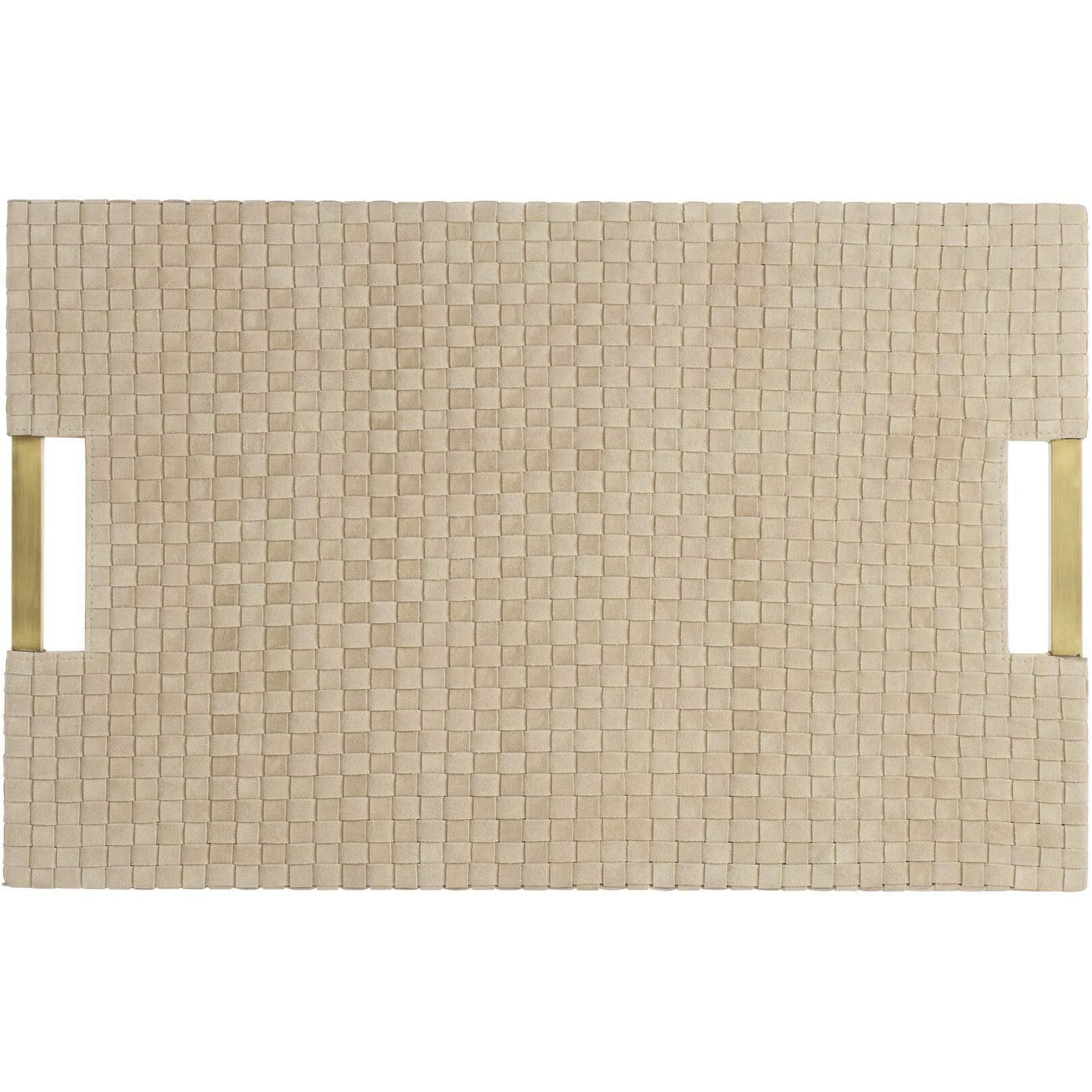 Kellen Taupe and Antique Brass Tray