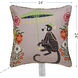 Maharaja Monkey 24 X 6 inch Blush Pillow