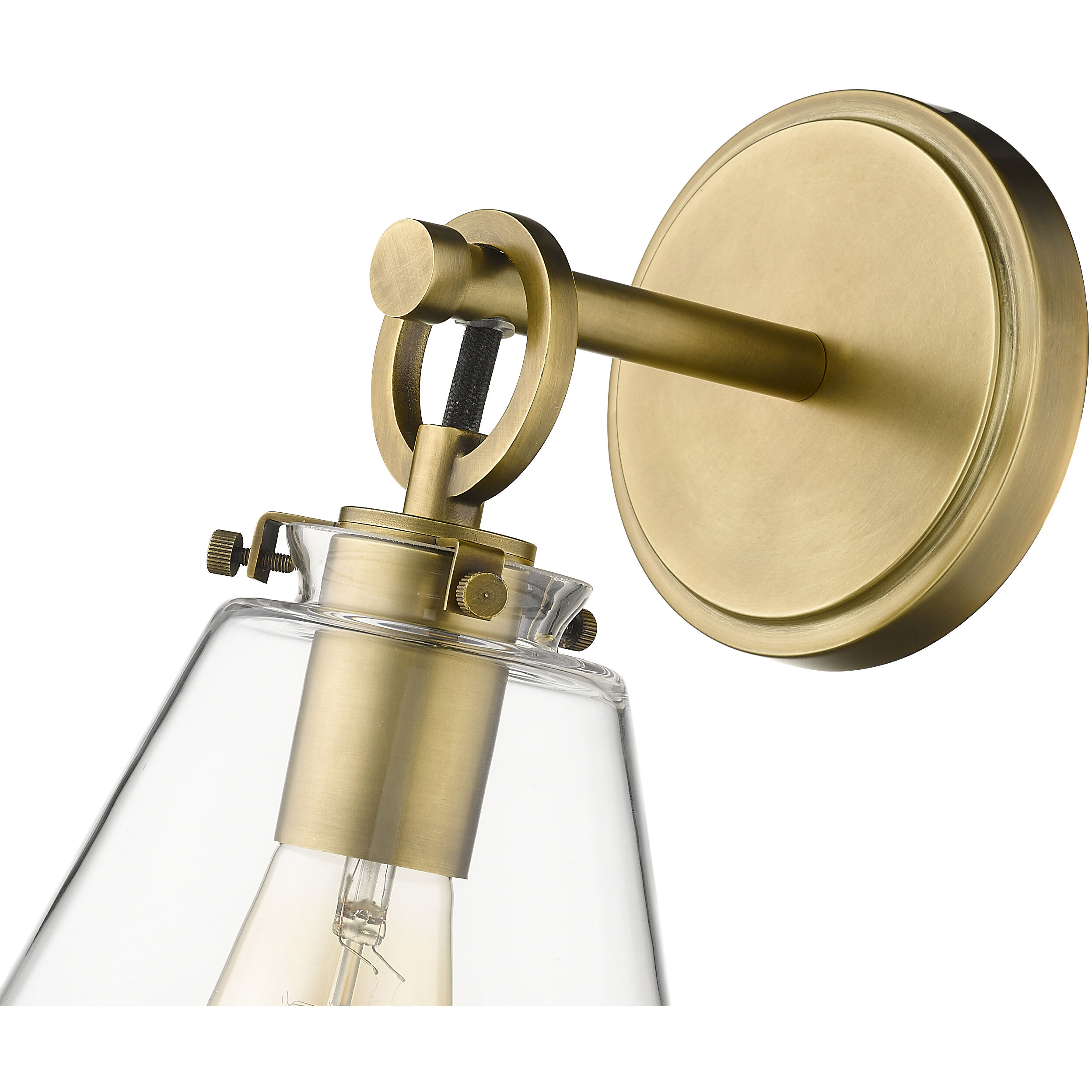 Harper 1 Light 8 inch Rubbed Brass Wall Sconce Wall Light